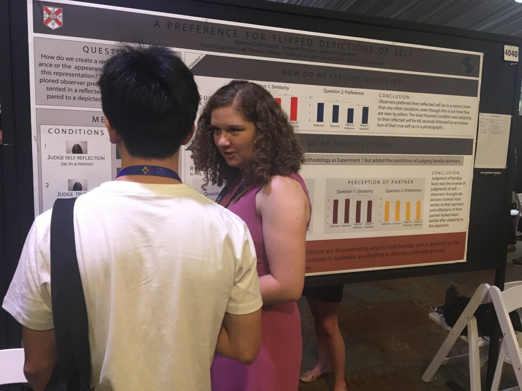 Haberman Lab student presenting at VSS